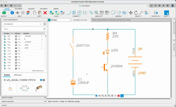 Gif showing how to setup the menu