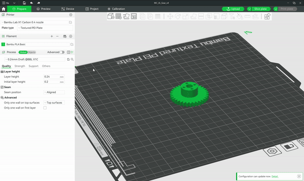 image of bambu lab after slicing the model
