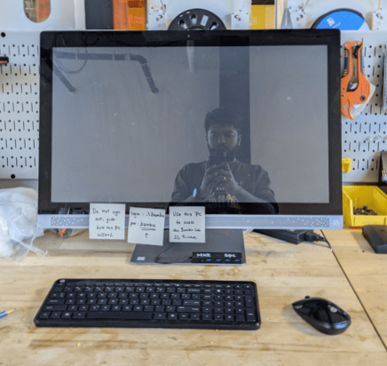 Image of the computer to upload, slice, and print models
